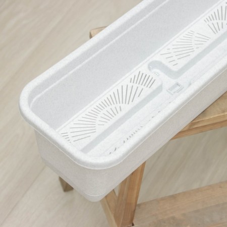 Balcony box with pallet, 80 cm, marble color-2