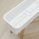 Balcony box with pallet, 80 cm, marble color