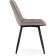 SHEET on a metal frame Chelsea Metal/velor, black/latte 50x60x80 cm