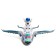 The gear aircraft, light and sound, works from batteries