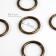 Karabin ring, d = 32/40 mm, thickness - 4 mm, 5 pcs, bronze color