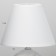 Lamp table ceramics "Gaddy" 1HE14 40W white 18x18x27 cm Risalux