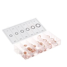 Set of copper gaskets, 6 sizes, 110 pcs