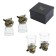 Gift set of glasses-crosses 3 in 1 "Tiger", 2 people, glass 50 ml, card