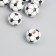 Bead wood for creativity "football" d = 1.6 cm set 10 pcs