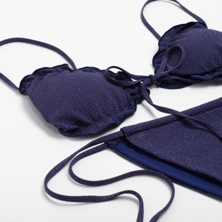 Swimsuit female separate minku color blue, size 48-7