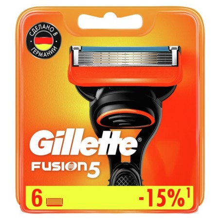 Exchange cassettes Gillette Fusion, 5 blades, 6 pcs-1