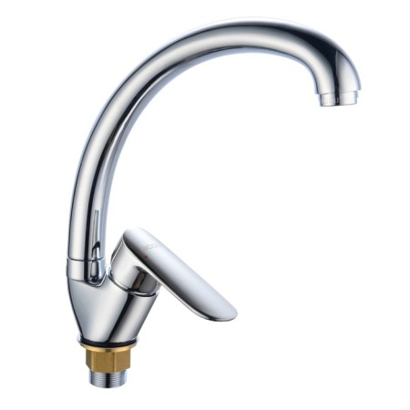 BOOOU B8274-10F kitchen mixer, 35 mm cartridge, single-leaf, brass, chrome