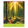 Notebook of 48 sheets in the cage "Nature", cover coated cardboard, block No. 2 (gray sheets), mix