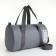Sports bag with lightning, long belt, gray color