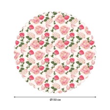 The tablecloth “Queen of Flowers”, round, Saten, d = 150 cm