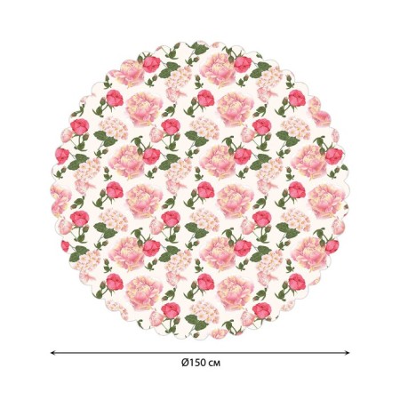 The tablecloth “Queen of Flowers”, round, Saten, d = 150 cm