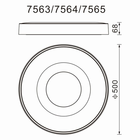 Ceiling light Mantra Coin, Led, 3900lm, 2700-5000k, 68 mm, white color-2
