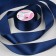 Satin tape, 40 mm × 23 ± 1 m, color dark blue No. 38