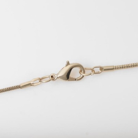 Pendant "Kaleidoscope" drop, white-gray color in silver, 72cm-3