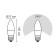 LED LED Black 9.5W candle 4100K neutr. Bel. E27 950LM GAUSS 103102210