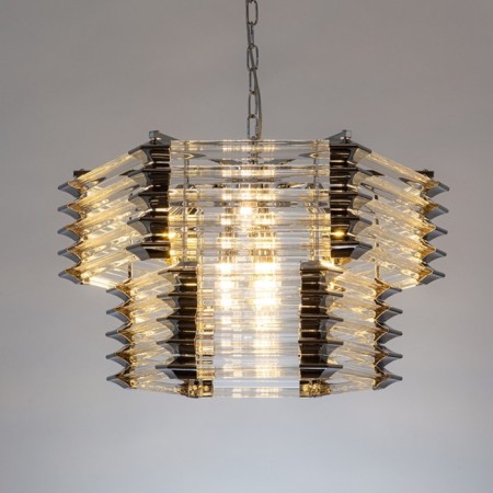 Suspended chandelier Arte Lamp Caravaggio A1059SP-9CC, E14, 9x40 W, 60x60x31 cm, chrome-4