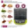 Vegetable dryer "Casting EFD-1001VM", with yogurtsii function, 600 watts, 8 tiers, olive with CE