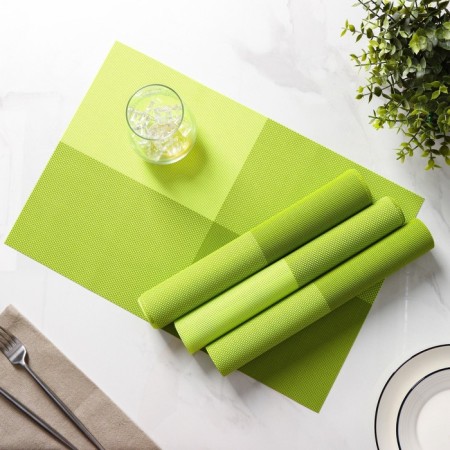 Set of serving napkins on the table “mood”, 4 pcs, 45 × 30 cm, green color-5