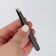 Direct, wide tweezers, 9.5 cm, black color