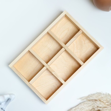 Kashpo wooden 28 × 19 × 5 cm "SIX, 6 cells", naturally give beautifully-2