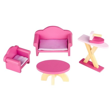 Duke Paramo Doll Wooden "Madelin Avenue", four -story, with furniture-19