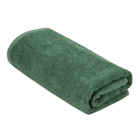 Terry towel, 400 g, size 70x140 cm, green color