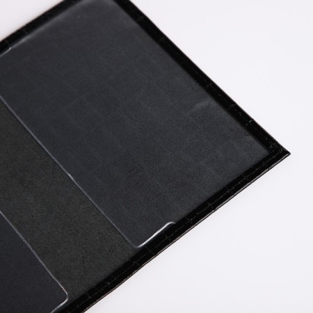 Textura passport cover, black color-5