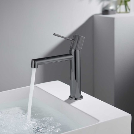 Vince Desire VBF-1D1GM shell mixer, single-legged, pour 140 mm, fanned steel 100139-1