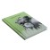 Notebook of 105 x 140 mm, 64 sheets "Lions", solid cover, glossy lamination