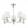 Suspended EVOLUCE lamp. SLE111303-05. Monza. 5x40 watts, E14, 69x69x24.5 cm, chromium color