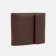 Male purse on a magnet, department for bills, for maps, for coins, brown color
