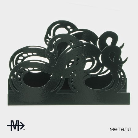 Magistro napkin "Snake", 14 × 4 × 9 cm, green color-2