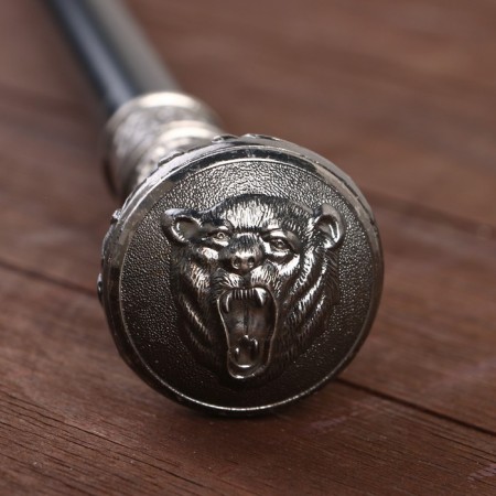Souvenir product cane with a dagger, a blade 30cm, a knob bear-1