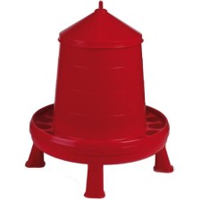 Bunker feeder for poultry at 8 kg, on legs, plastic