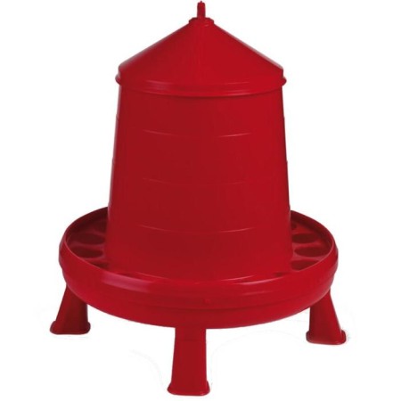 Bunker feeder for poultry at 8 kg, on legs, plastic