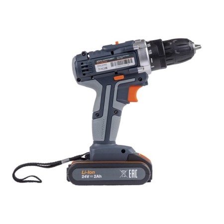Drill-shuruvret battery. FTL PSR 24V, 24 V, 2x2 Ah, Li-Ion, 1450 rpm, 0.8-10 mm, case-3