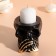 Skull "Skull Silence" 7*10cm black with golden fingers