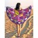 Pareo and beach rug "Yin Yang with patterns", d = 150 cm