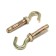 Anchor bolt of scrap, with a hook, galvanized, 10x50 mm, 55 pcs