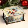 Big New Year's Casket "Bullfins. Happy New Year!", Mix, 20x15x8.5 cm