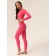 Crop female top in a rubber with a long sleeve Mirey Top Manica Lunga, size 44-46, pink color