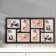 Photo frame of HDF in 8 photos 10x15 cm (plastic screen)