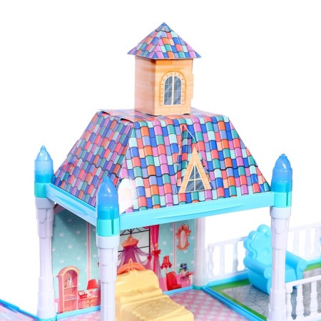 House for dolls "Winter Palace" with a doll, pets and accessories-11