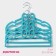 Shoulders - hangers for clothing "Bow", 33 × 20 cm, 5 pcs, Biryuzovoy color