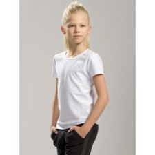 T -shirt for girls, height 122 cm, white color