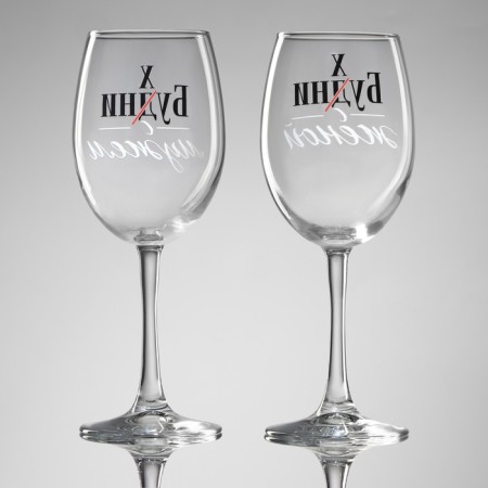 Foam glass for wine "Husband and wife", 360 ml-3