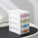 Mini-cavity for little things, 4 sections, 13 × 9 × 15 cm, color mix