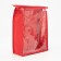 Cosmetic bag with lightning, red color