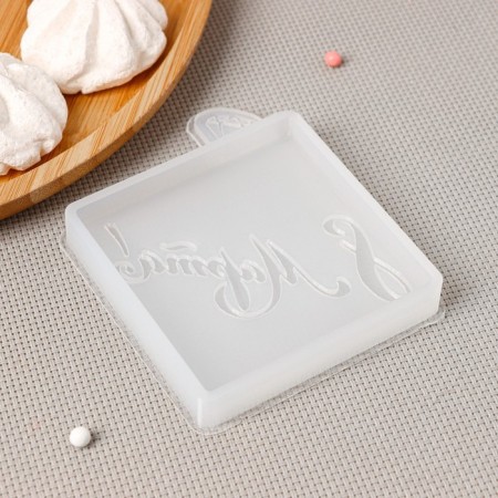 Mold "Tiles March 8", 8 × 8 cm, transparent color-2